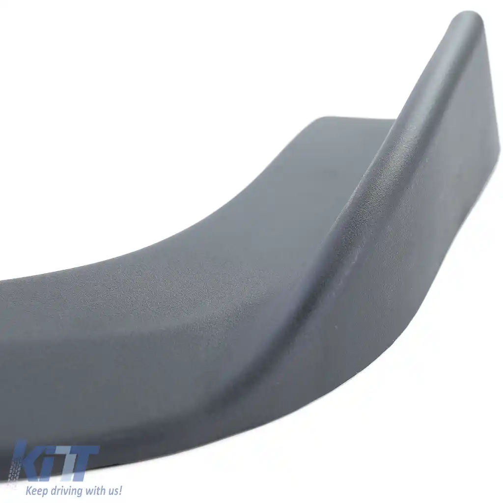 Fete de spoiler frontal cu aripi plate universale negre de performanță 7