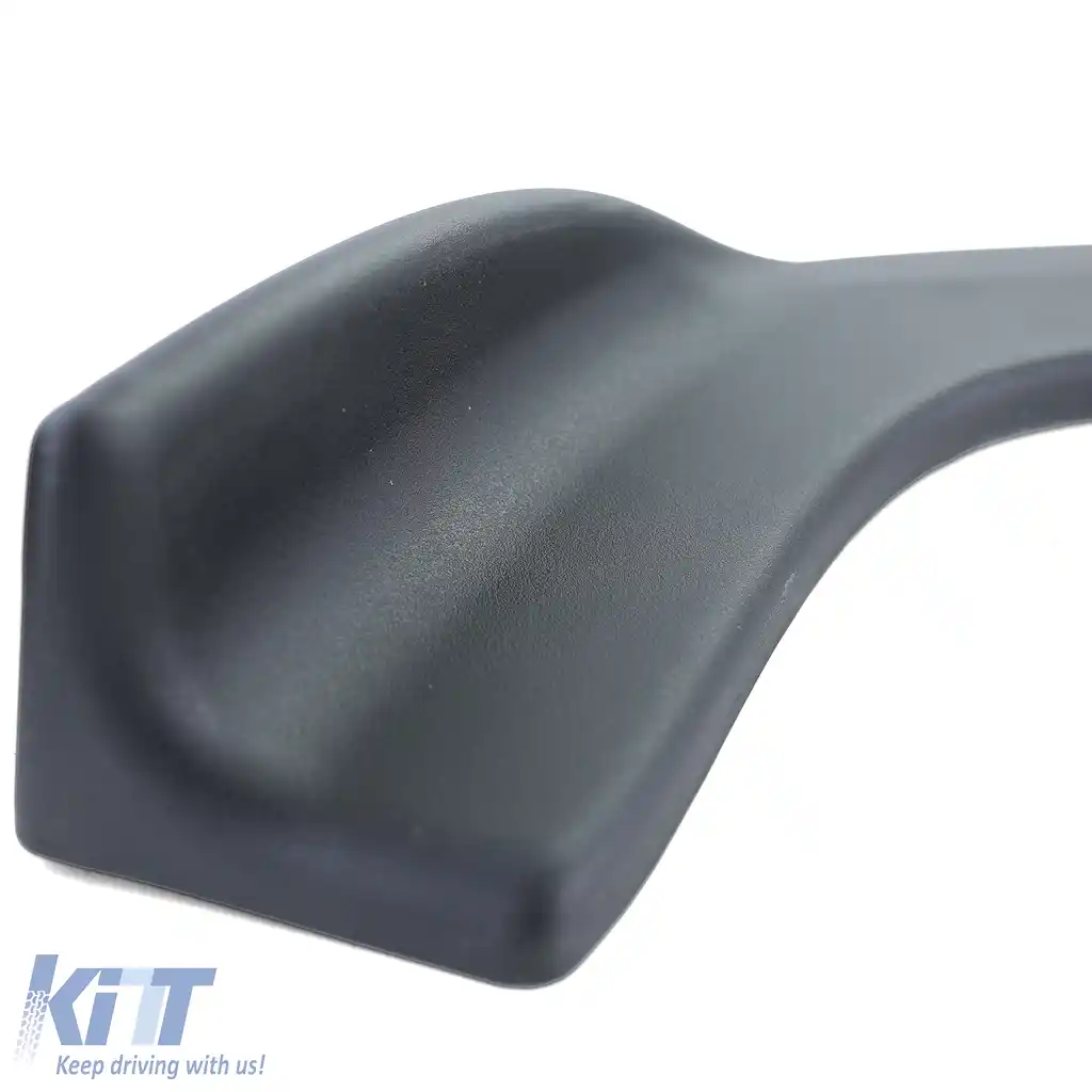 Fete de spoiler frontal cu aripi plate universale negre de performanță 7