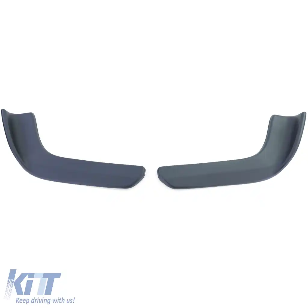 Fete de spoiler frontal cu aripi plate universale negre de performanță 7