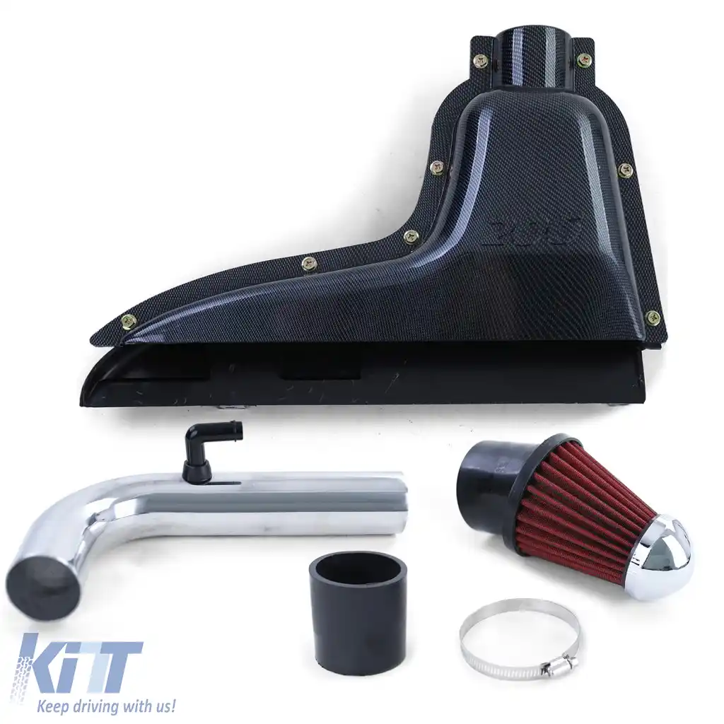 Filtru de aer sport pentru cutia de admisie cu aspect din carbon, potrivit pentru Peugeot 206 1.1 1.4 1.6 1998-2007-image-6327328