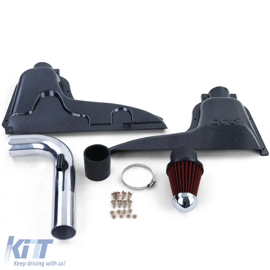 Filtru de aer sport pentru cutia de admisie cu aspect din carbon, potrivit pentru Peugeot 206 1.1 1.4 1.6 1998-2007-image-6327329