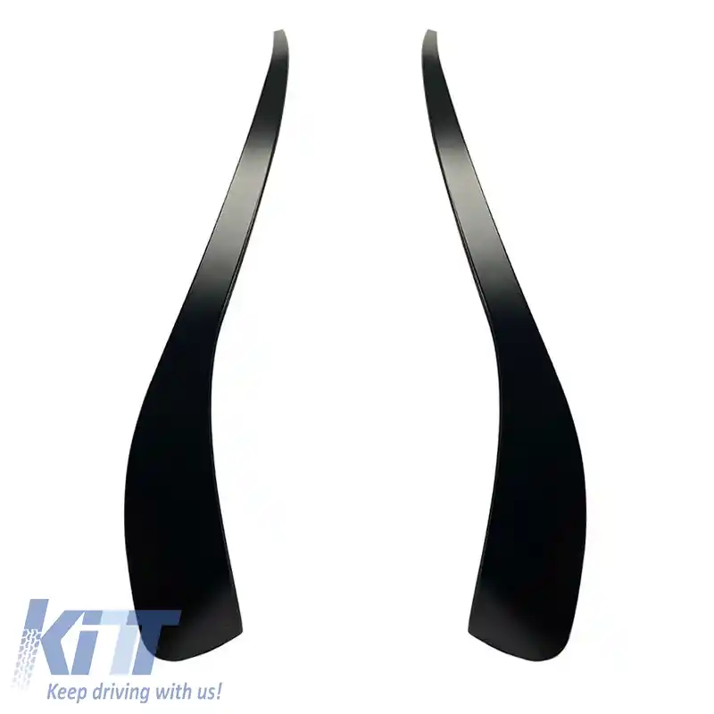 Flaps laterale pentru bara de protecție frontală potrivite pentru Mercedes-Benz CLA W117 13-17 cu bara de protecție de design lucios negru 2 bucăți-image-6304156