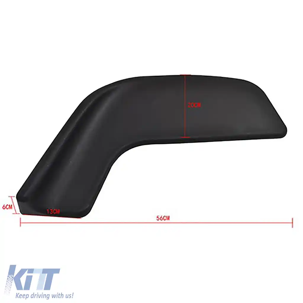 Flecuri spoiler frontal cupă aripi plate universale negre performanță 2-image-6191597