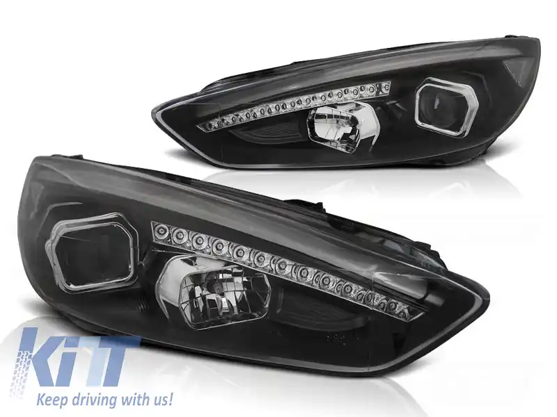 image-18-FORD FOCUS MK3 15-18 LED DRL NEGRU