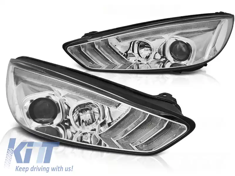 image-0-FORD FOCUS MK3 15-18 LED SEQ INDICATOR DRL CHROME