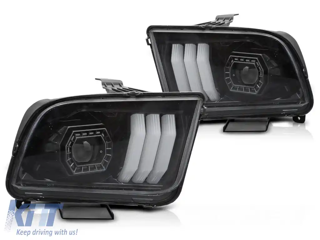 FORD MUSTANG 04-09 TUBULAT LUMINOS NEGRU