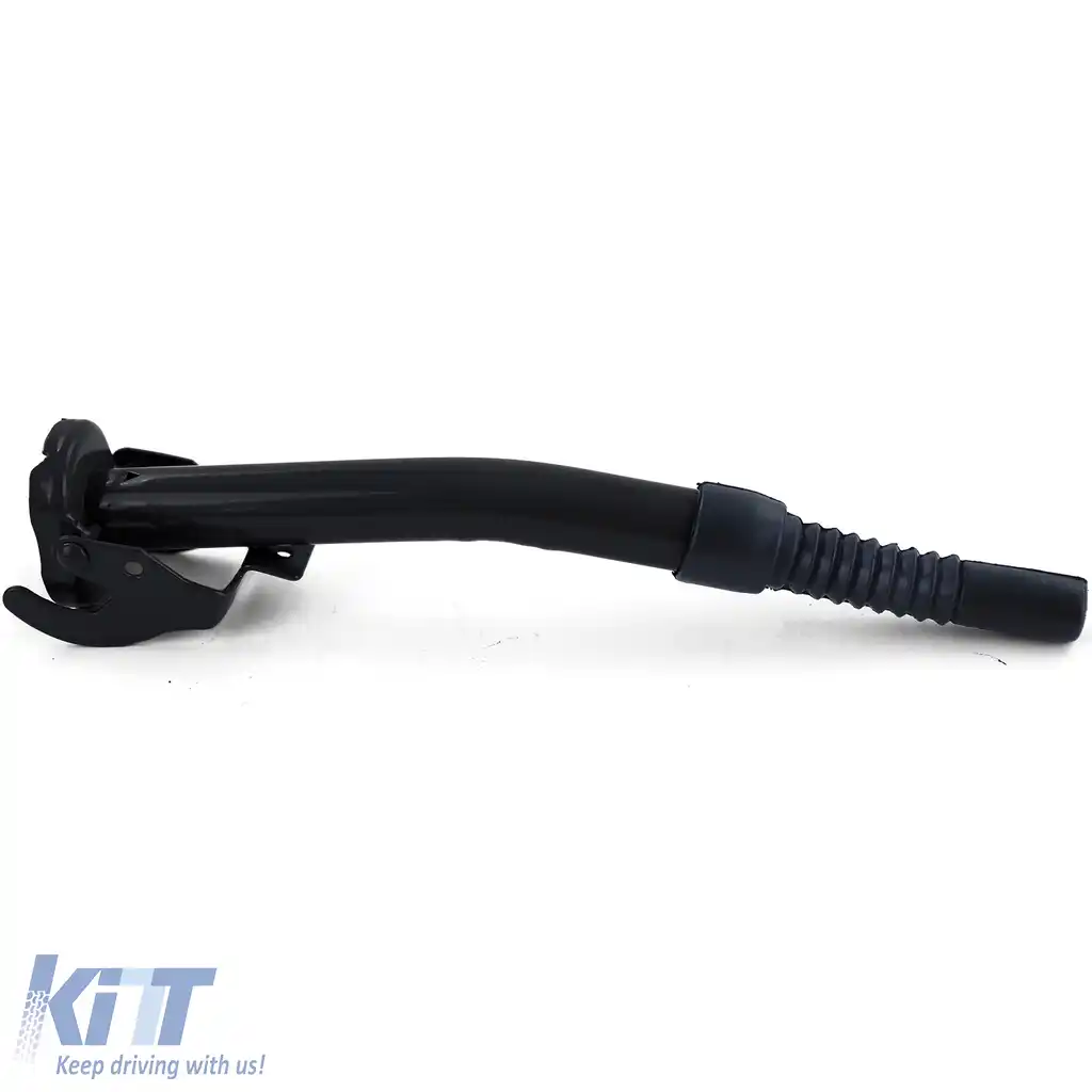 Furtun de umplere metalic negru pentru canistră metalică de benzină motorină-image-6194454