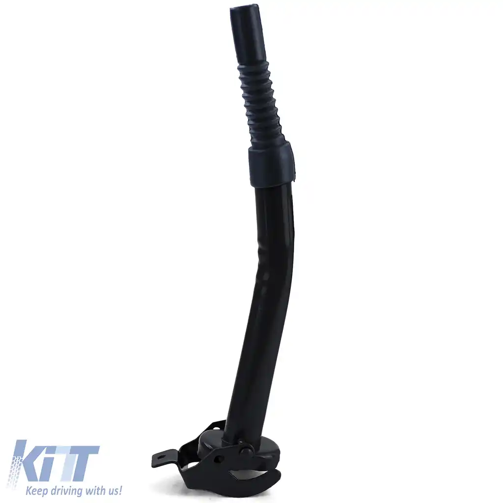 Furtun de umplere metalic negru pentru canistră metalică de benzină motorină-image-6194457