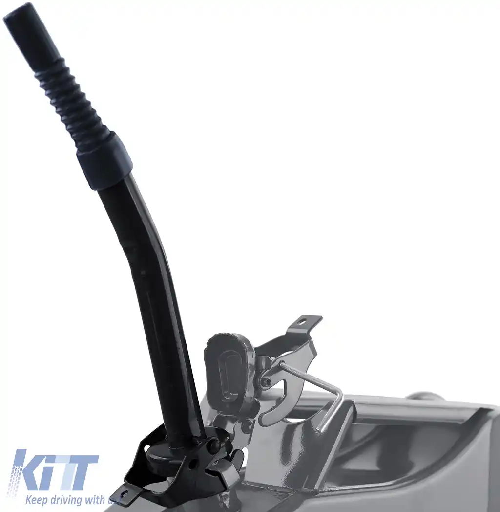 Furtun de umplere metalic negru pentru canistră metalică de benzină motorină-image-6194458