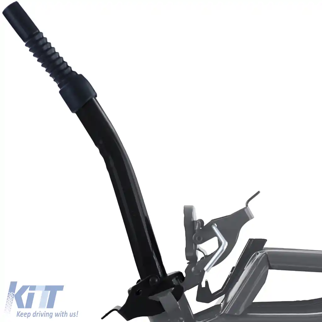 Furtun de umplere metalic negru pentru canistră metalică de benzină motorină-image-6194459