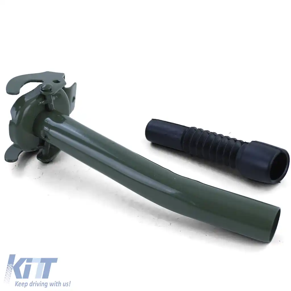 Furtun de umplere metalic verde pentru canistră metalică de benzină motorină-image-6203007