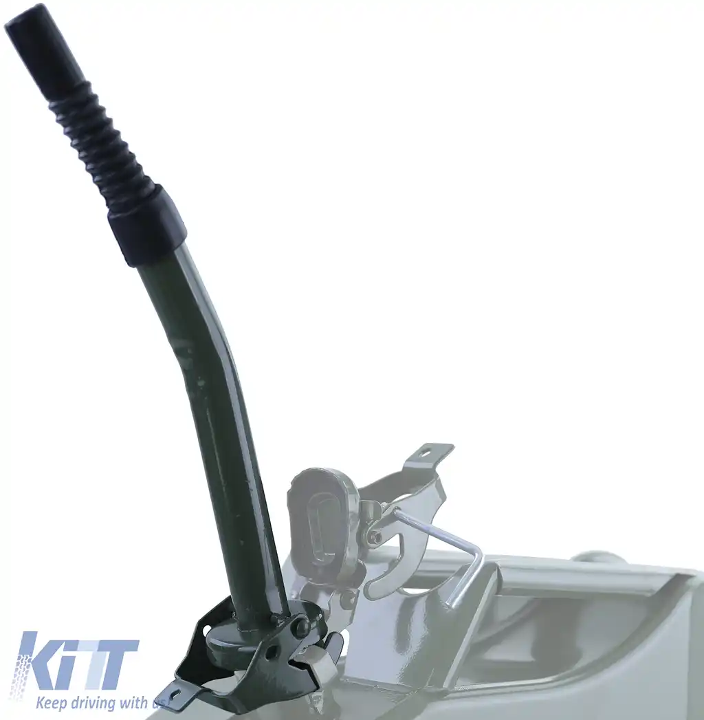 Furtun de umplere metalic verde pentru canistră metalică de benzină motorină-image-6203012