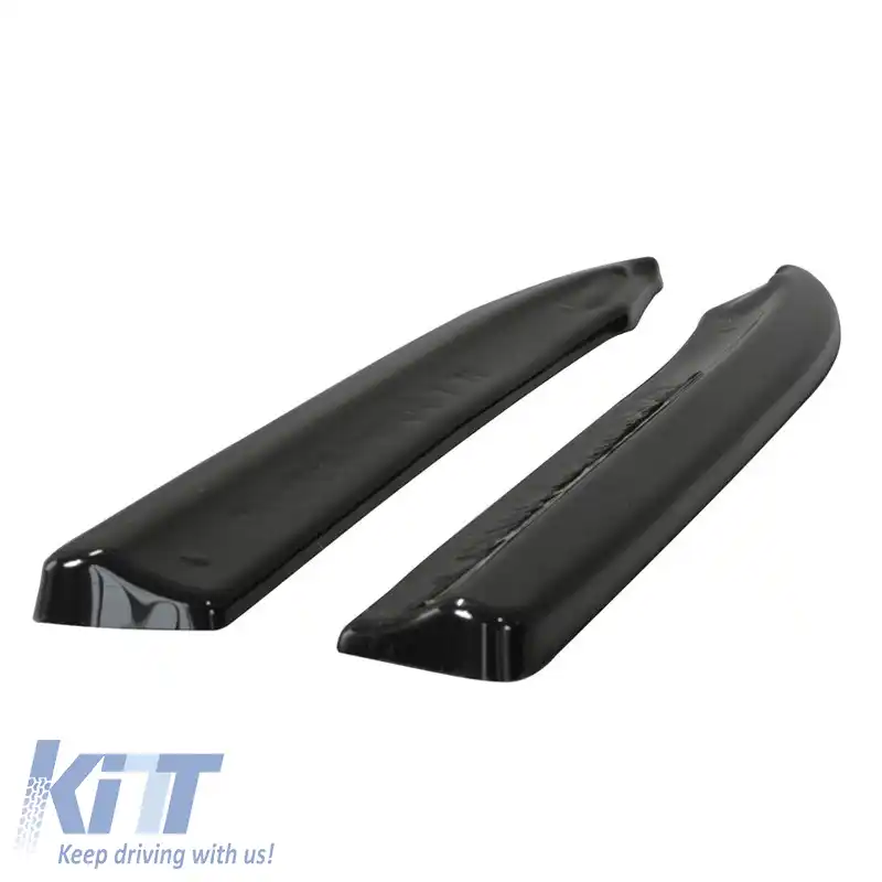 Fuste laterale pentru bara spate potrivite pentru Mercedes-Benz E-Class W212 09-13 A Design E63 Versiune Gloss Black Maxton Design 2 buc-image-6316916