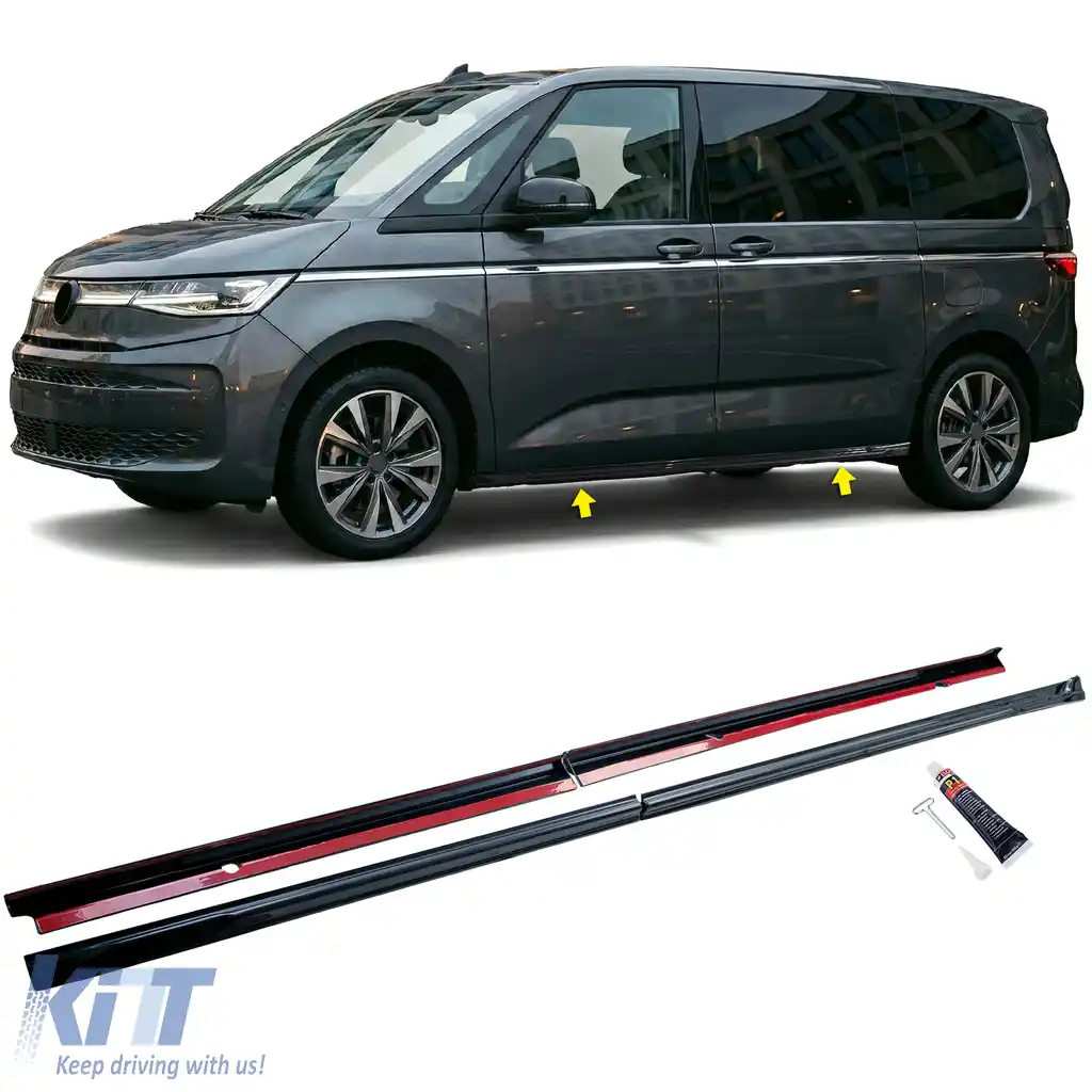 Fuste laterale potrivite pentru VW T7 Bus Transporter din 2024 L2 cu ampatament lung