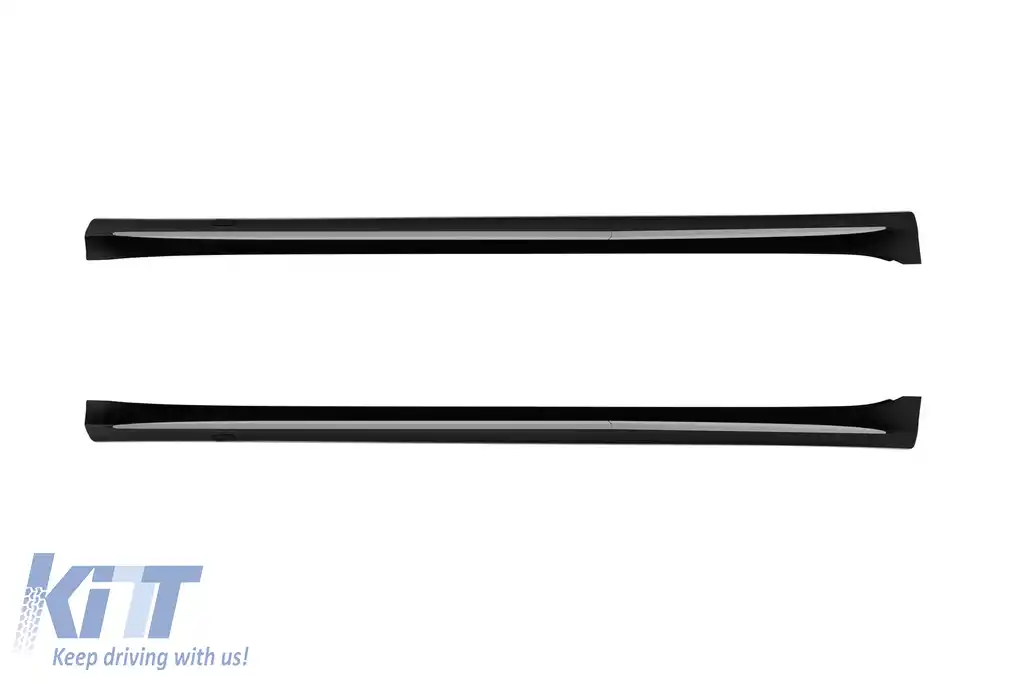 Fuste laterale stil S63 Design A potrivite pentru Mercedes S-Class W223 după 2020 cu ampatament lung, cu benzi cromate