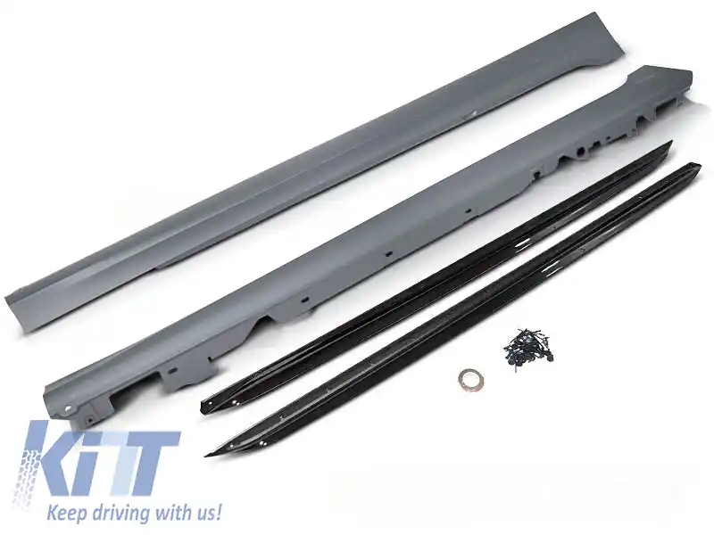 FUSTI DE LATERALĂ STIL PERFORMANȚĂ NEGRU LUCIOS potriviți pentru BMW G20/G21 19-25