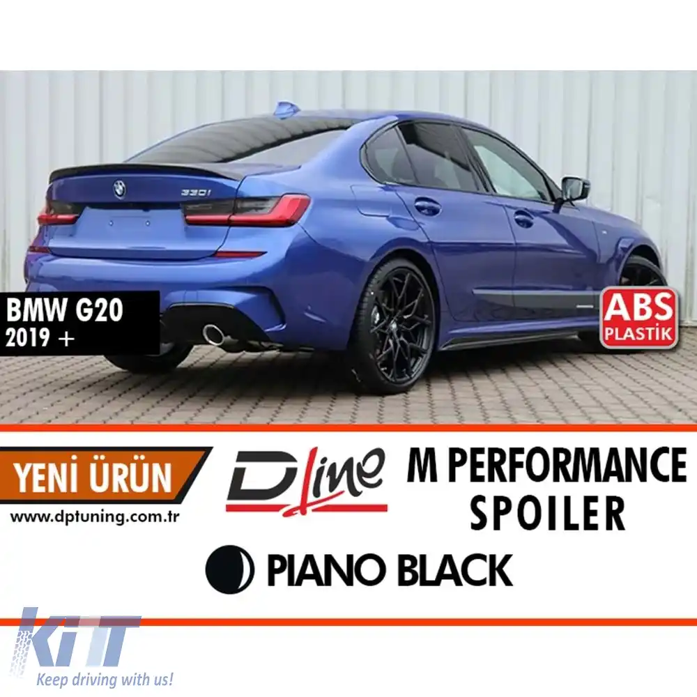 image-32-G20 M Performance Design Design Spoiler Spate pentru Capac Portbagaj Negru Piano ABS / 2019 - ÎN SUS (V1)