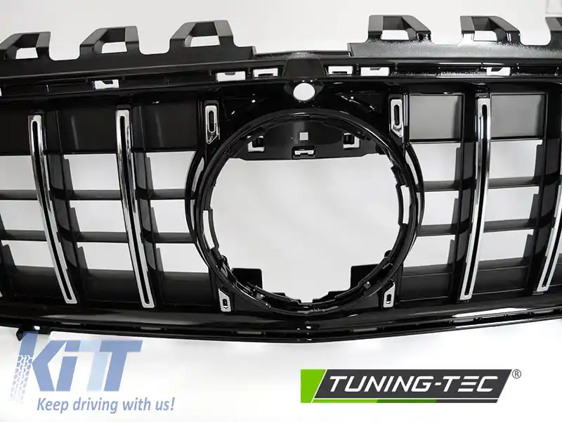 GRILĂ CHROME NEGRU STIL SPORT potrivită pentru MERCEDES CLA W118 19-23-image-6270078