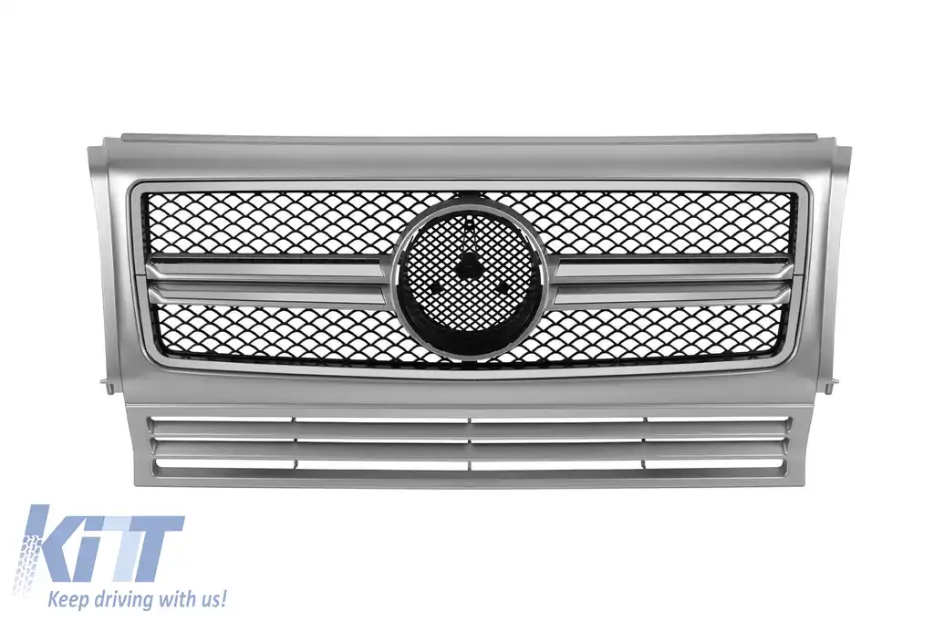 image-61-GRILĂ CHROME/GREY TIP A Design potrivită pentru MERCEDES G CLASS W463 1990-2018