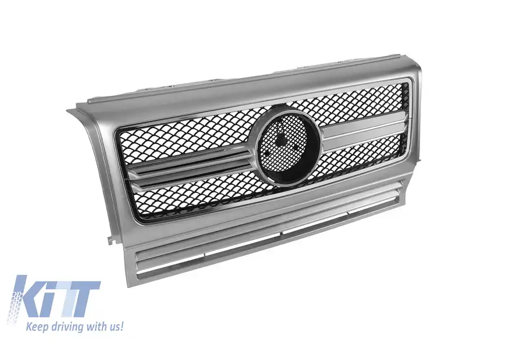GRILĂ CHROME/GREY TIP A Design potrivită pentru MERCEDES G CLASS W463 1990-2018-image-6146128