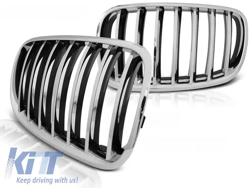 image-58-GRILĂ CROMATĂ potrivită pentru BMW X5 E70 X6 E71 08-