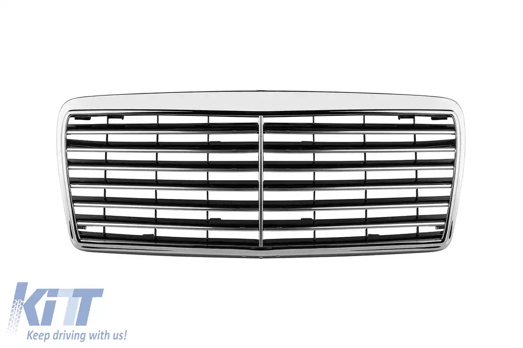 Grilă crom/black tip Avantgarde potrivită pentru Mercedes E-Class W124 1993-1995