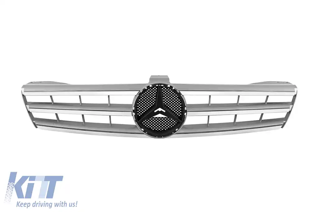 image-8-Grilă crom/gray potrivită pentru Mercedes CLS C219 2004-2008