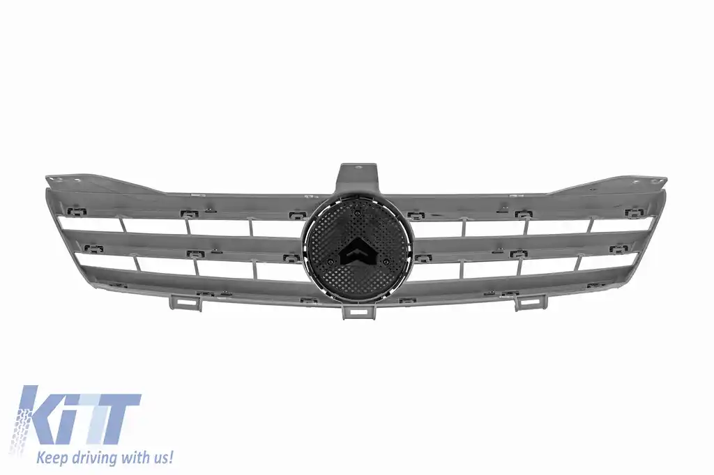 Grilă crom/gray potrivită pentru Mercedes CLS C219 2004-2008-image-6132402