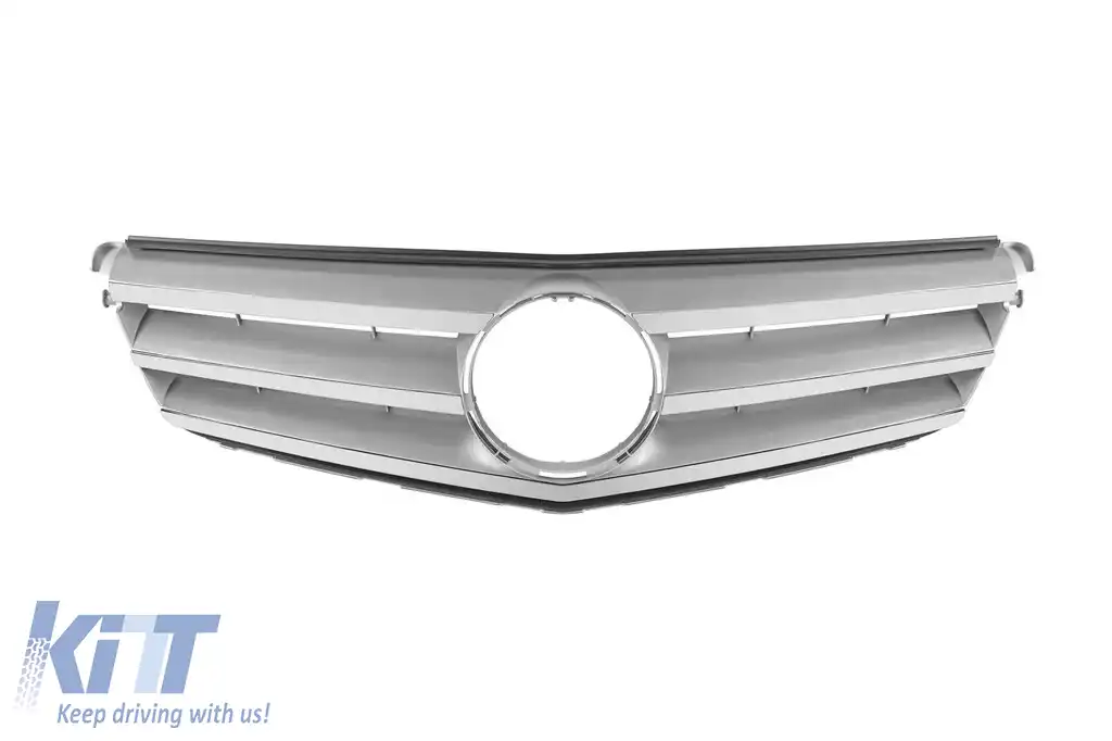image-13-Grilă crom/gray tip Avantgarde potrivită pentru Mercedes C-Class W204 sedan, break, coupe 2007-2014
