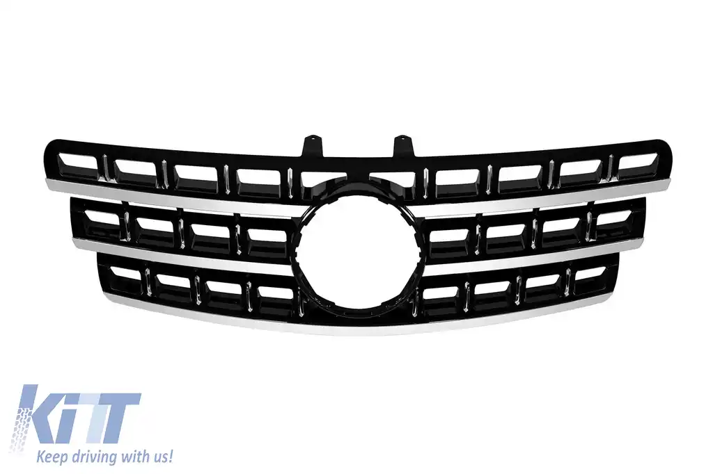 Grilă crom/neagră potrivită pentru Mercedes ML W164 2009-2011