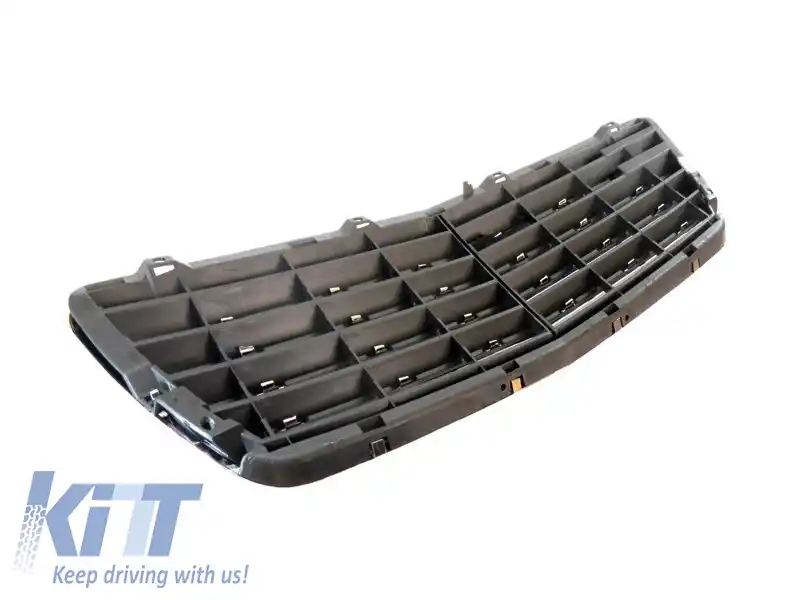 Grilă crom/neagră potrivită pentru Mercedes E-Class W210 1999-2002-image-6144302