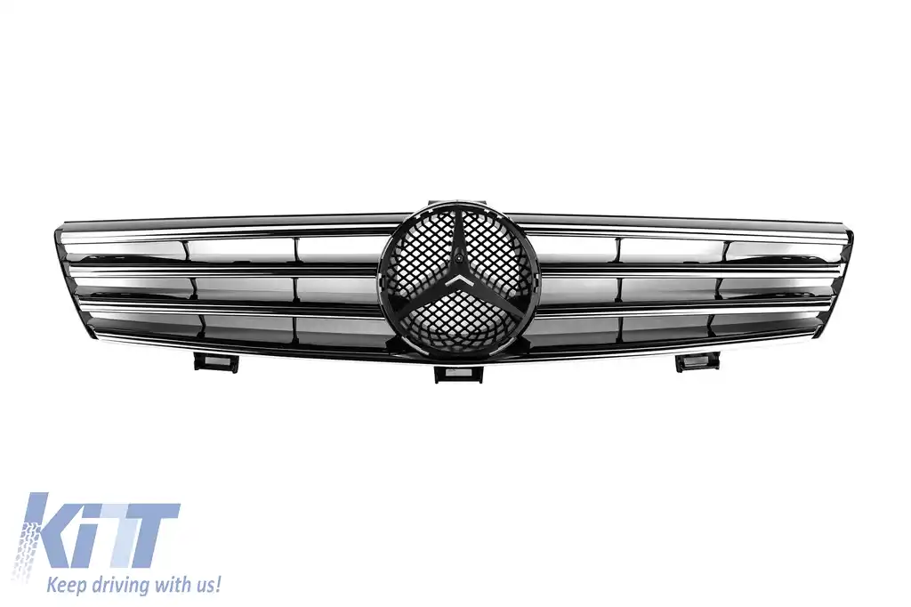 Grilă crom/neagră potrivită pentru Mercedes CLS C219 2004-2008