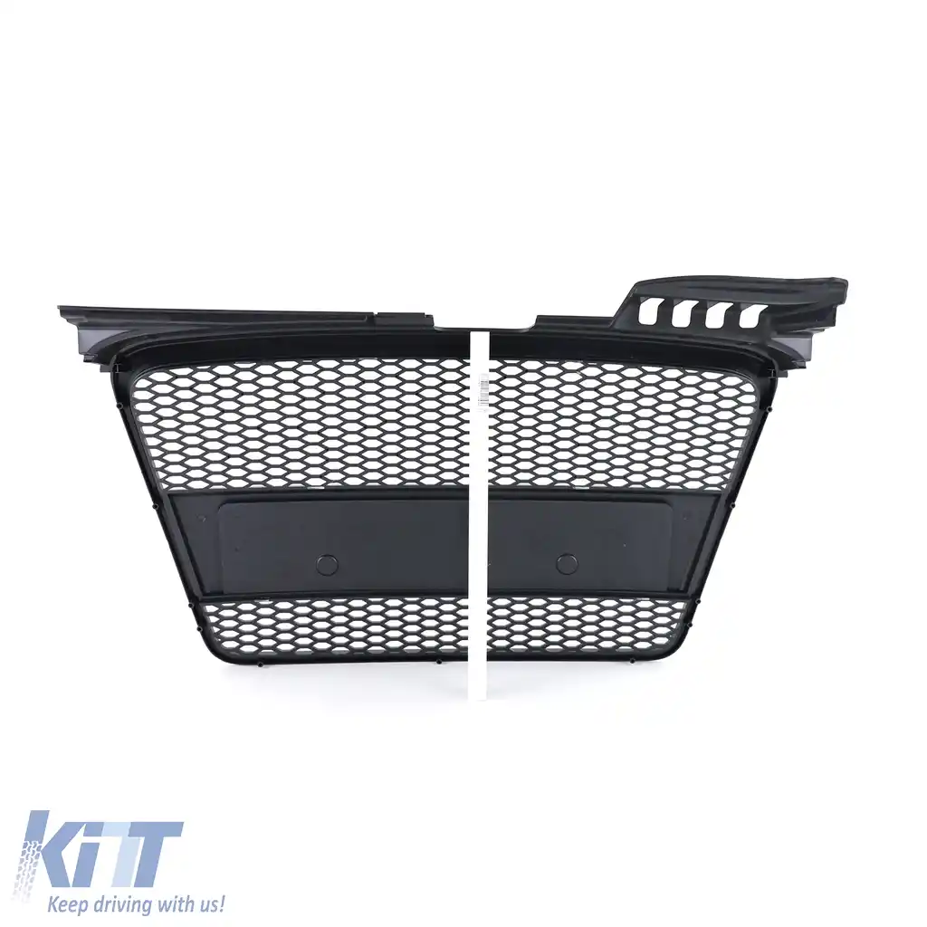 Grilă cu fagure neagră potrivită pentru Audi A4 B7 04-07 + Cabriolet-image-6257763