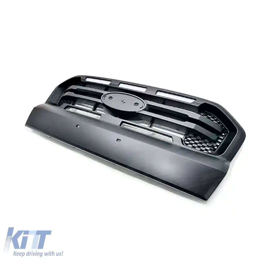 Grilă cu LED Neagră cu Bar Dublu potrivită pentru Ford Ranger T7 16-19-image-6204327