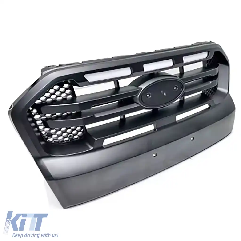 Grilă cu LED Neagră cu Bar Dublu potrivită pentru Ford Ranger T7 16-19-image-6204328