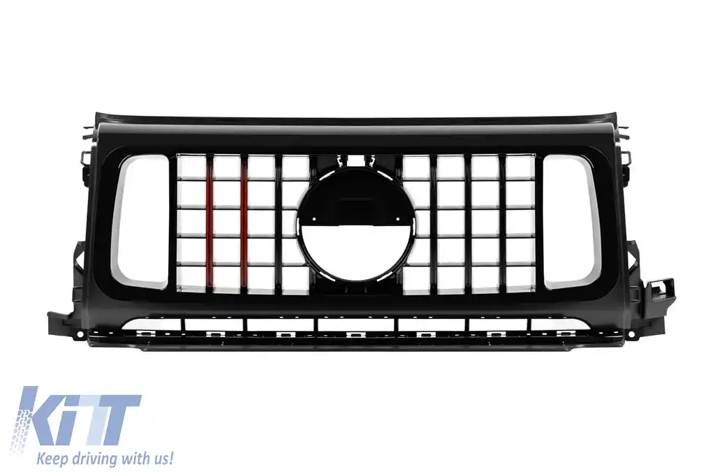 Grilă de lac negru tip Brabus potrivită pentru Mercedes G-Class W464 2018-2024