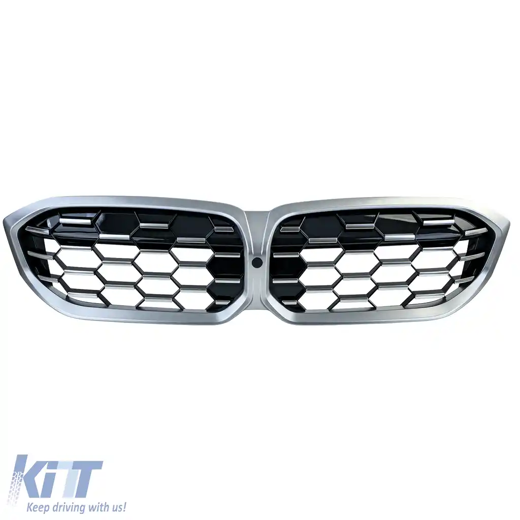 Grilă de performanță cu fagure crom negru, potrivită pentru BMW Seria 3 G20 G21 LCI din 2022-image-6210520