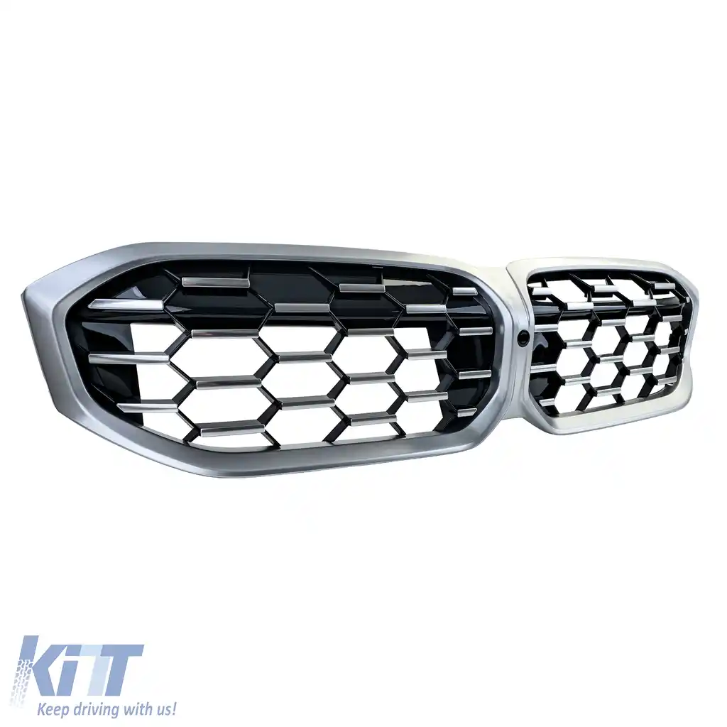 Grilă de performanță cu fagure crom negru, potrivită pentru BMW Seria 3 G20 G21 LCI din 2022-image-6210521