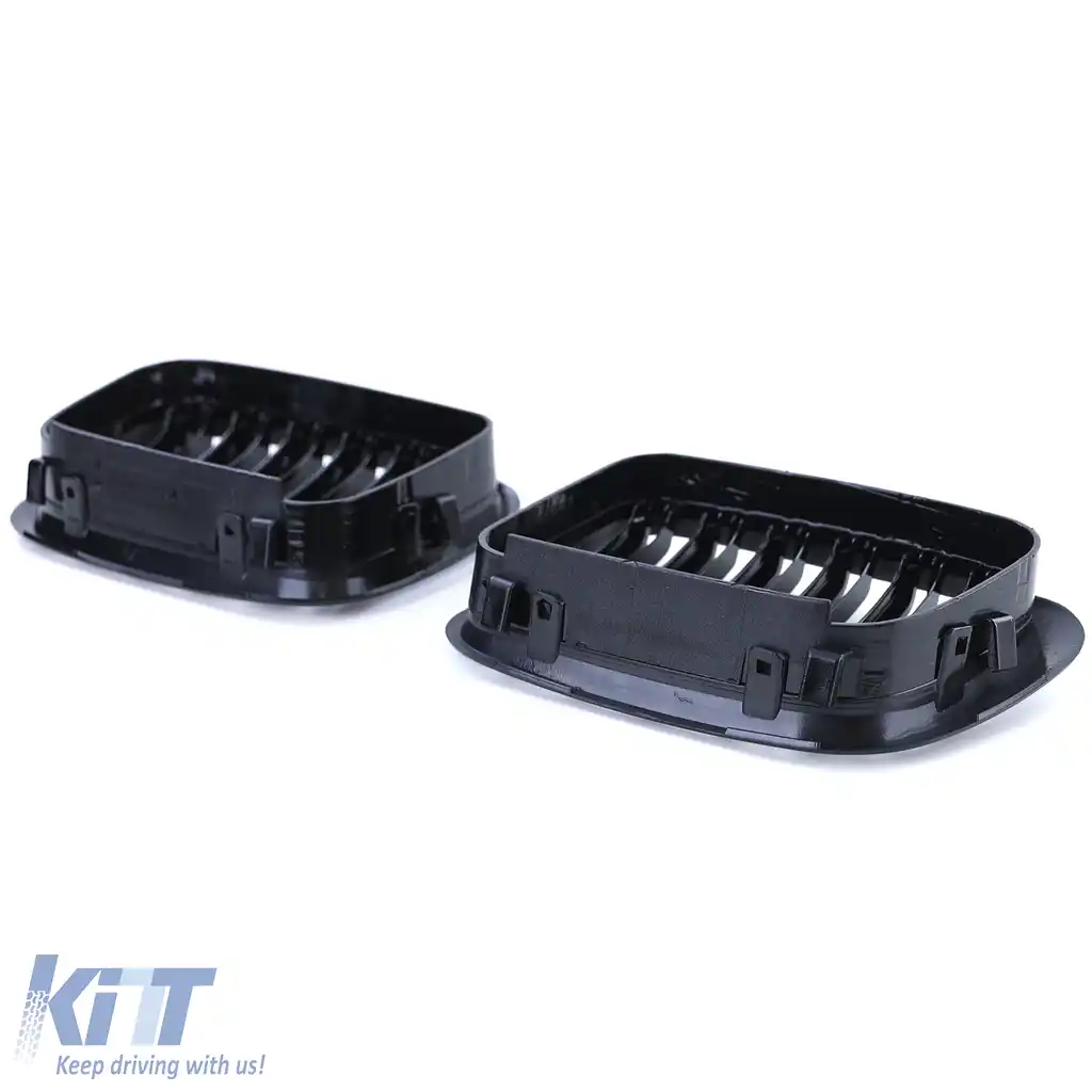 Grilă de performanță cu fante duble lucioasă, potrivită pentru BMW Seria 3 E46 Sedan Touring 98-01-image-6202355