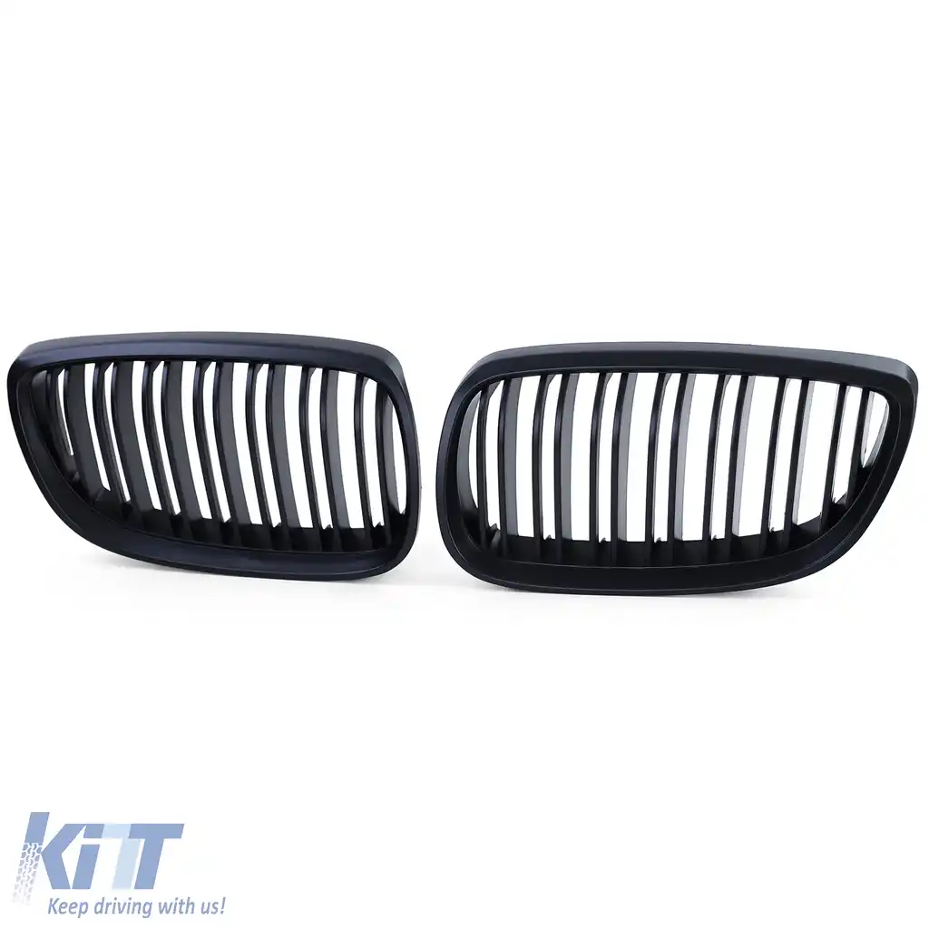 Grilă de performanță cu fante duble neagră, potrivită pentru BMW Seria 3 E92 E93 2005-2010-image-6192344