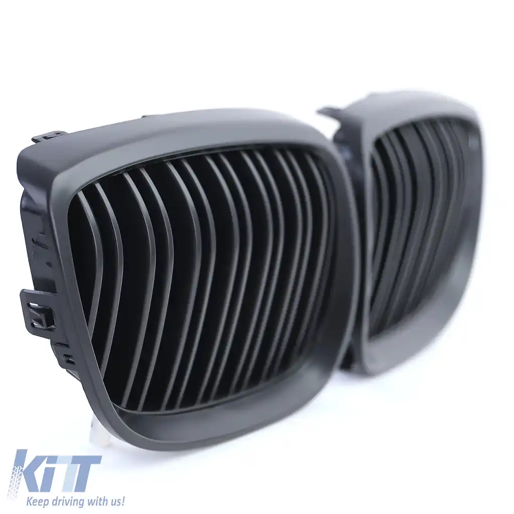 Grilă de performanță cu fante duble neagră, potrivită pentru BMW Seria 3 E92 E93 2005-2010-image-6192346