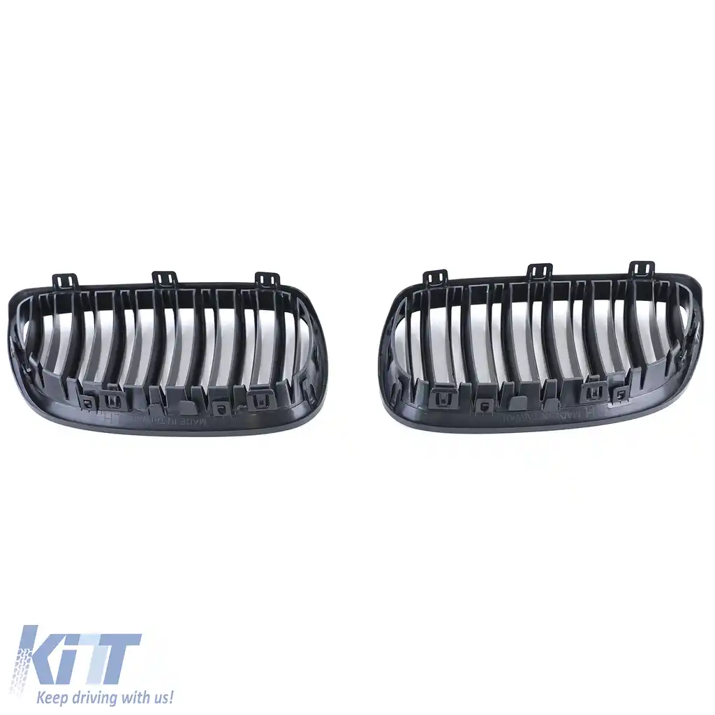 Grilă de performanță cu fante duble neagră, potrivită pentru BMW Seria 3 E92 E93 2005-2010-image-6192348