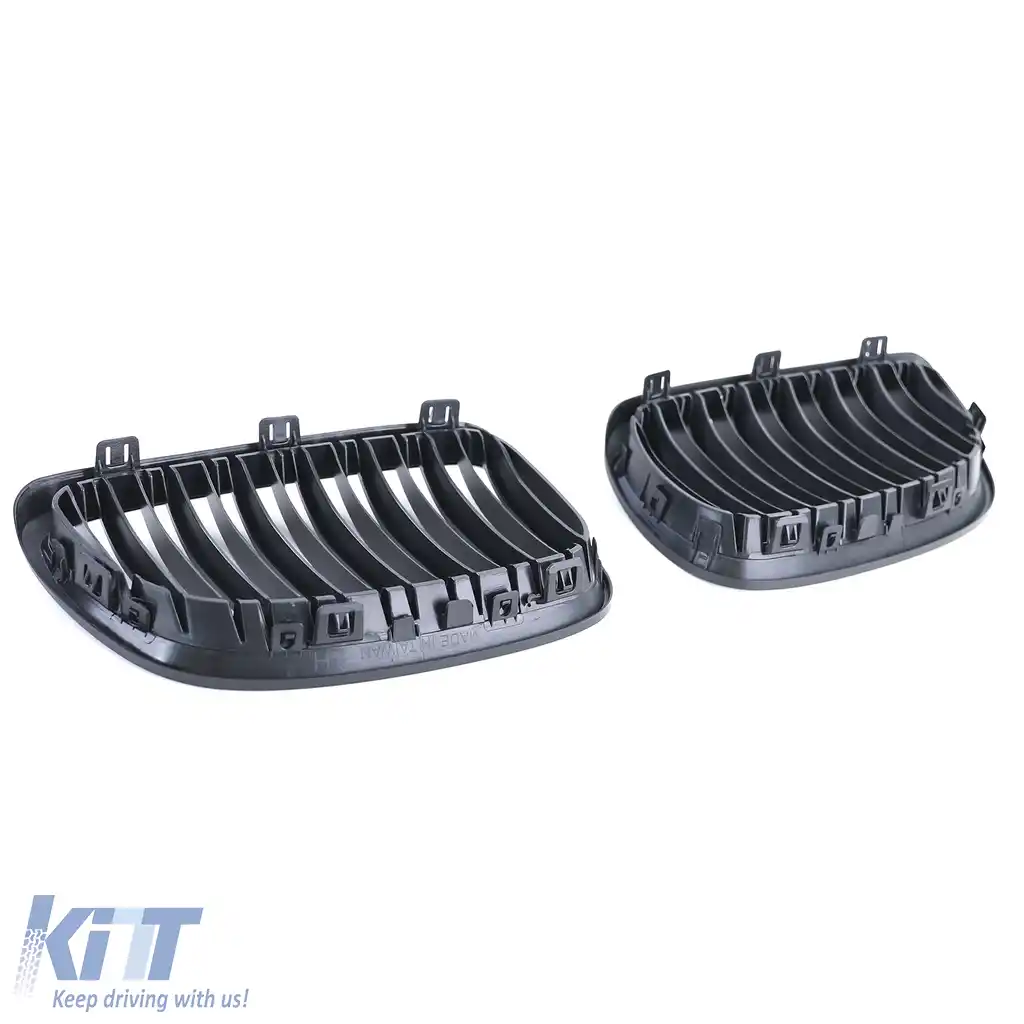 Grilă de performanță cu fante duble neagră, potrivită pentru BMW Seria 3 E92 E93 2005-2010-image-6192349