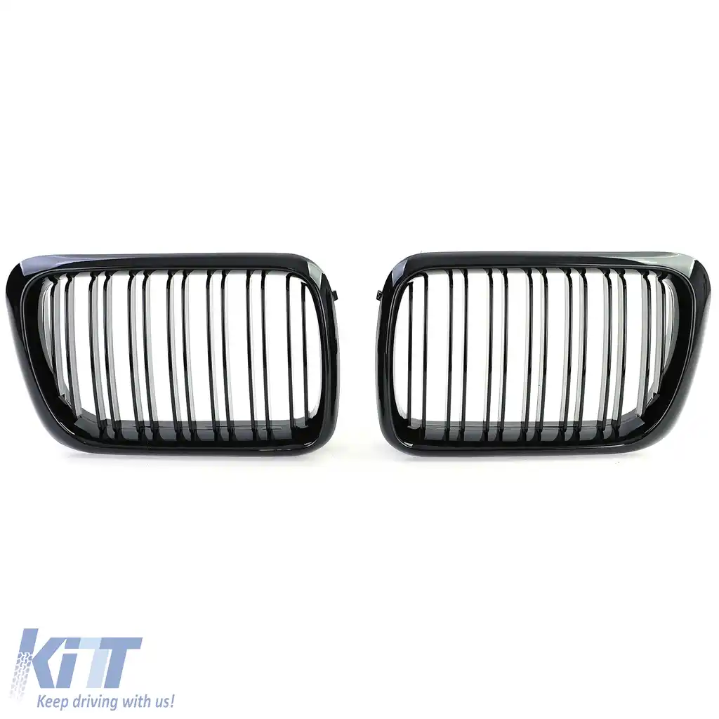 Grilă de performanță sport cu dublu fante lucios, potrivită pentru BMW Seria 3 E36 96-99-image-6197702