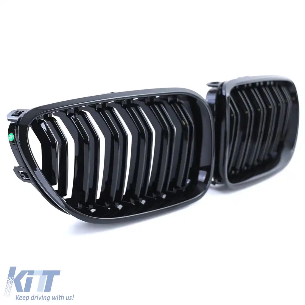 Grilă de performanță sport cu dublu fante, lucioasă, potrivită pentru BMW Seria 6 F06 F12 F13-image-6261707