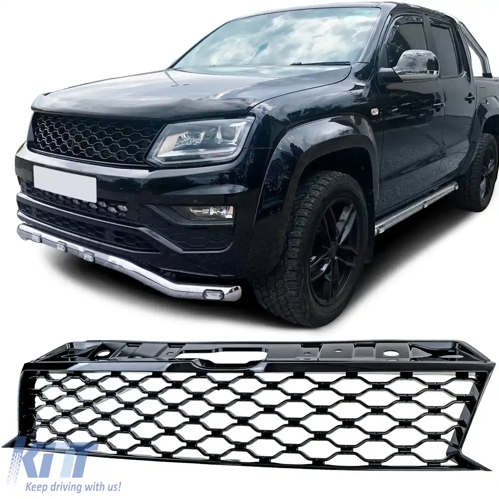 Grilă de Performanță Tip Fagure Neagră fără Emblemă, potrivită pentru VW Amarok I 2010-2022