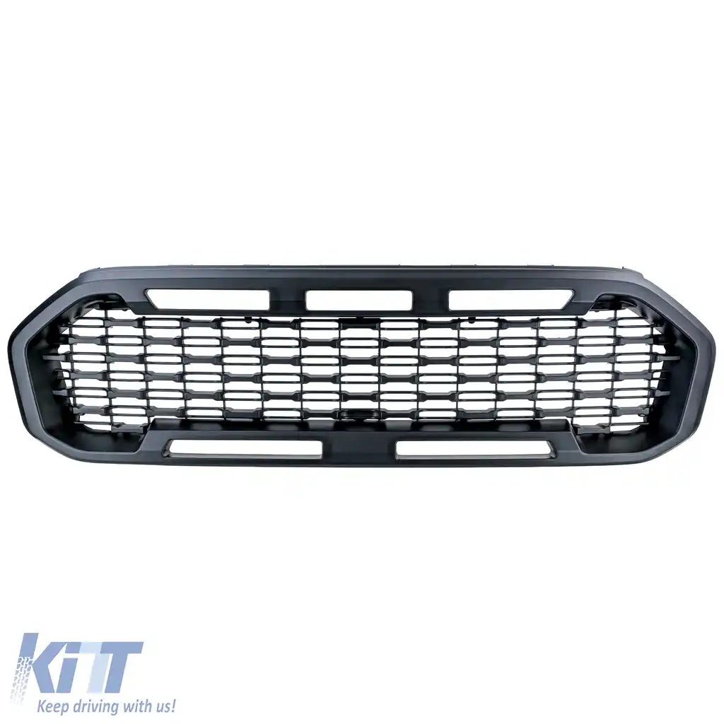 Grilă de Performanță Tip Fagure Neagră fără Emblemă, potrivită pentru Ford Ranger T8 19-22-image-6210821
