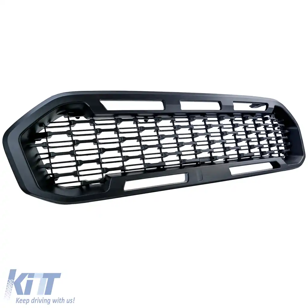 Grilă de Performanță Tip Fagure Neagră fără Emblemă, potrivită pentru Ford Ranger T8 19-22-image-6210824
