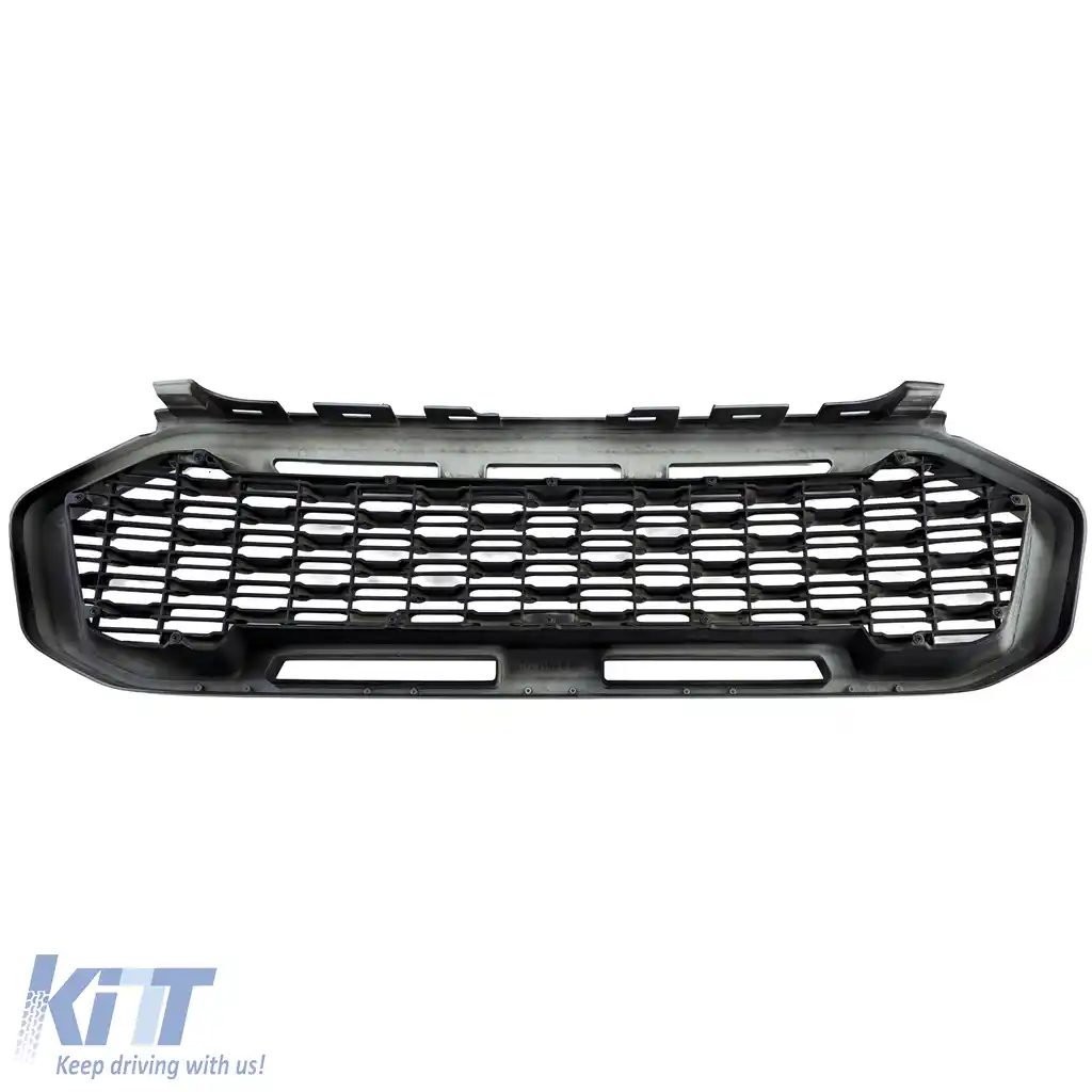 Grilă de Performanță Tip Fagure Neagră fără Emblemă, potrivită pentru Ford Ranger T8 19-22-image-6210826