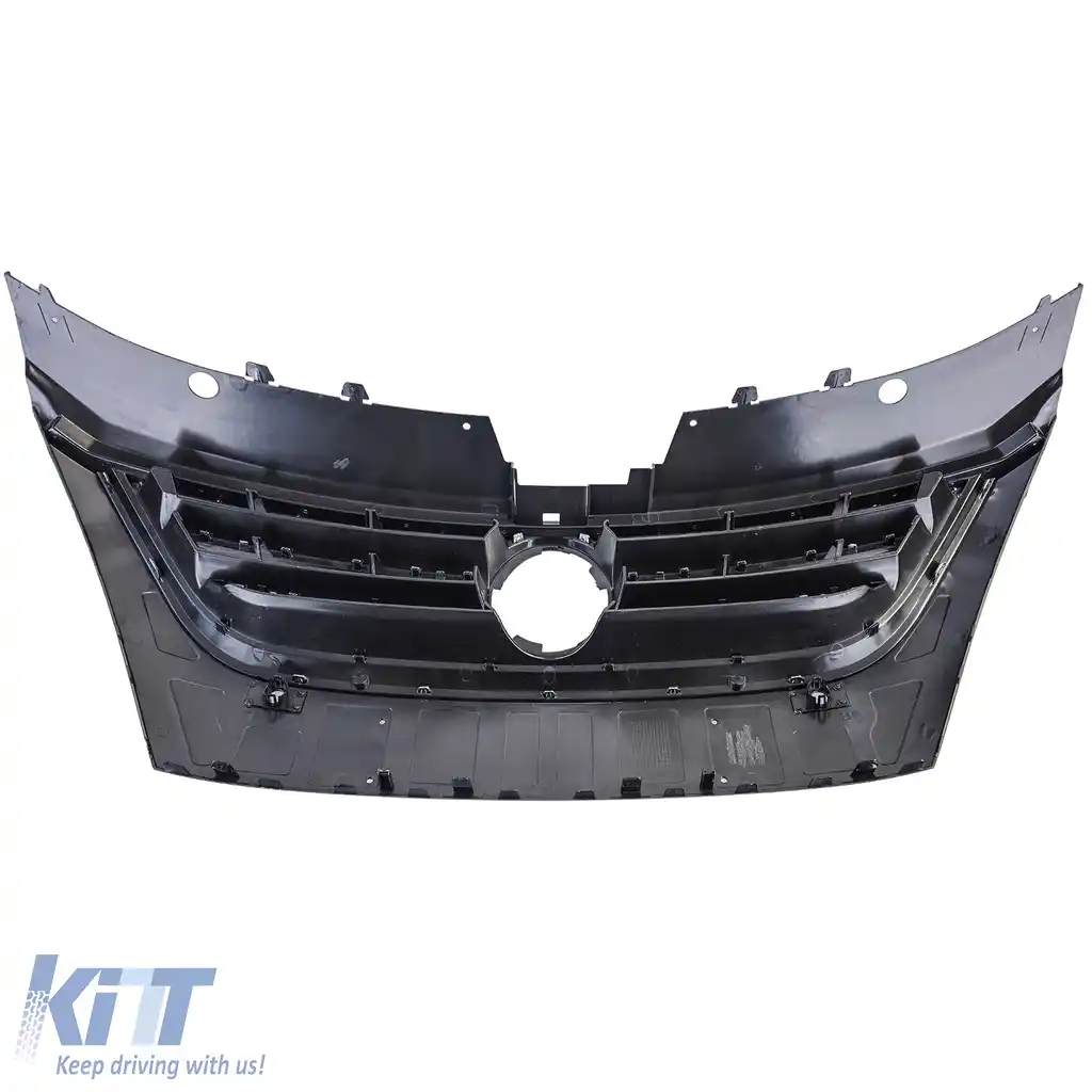 Grilă de radiator neagră cu benzi cromate, potrivită pentru VW Passat CC 2008-2012-image-6204937
